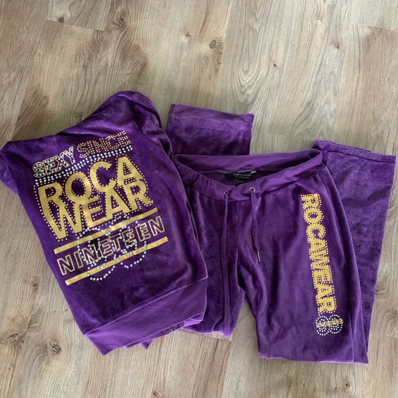 rocawear velour tracksuit